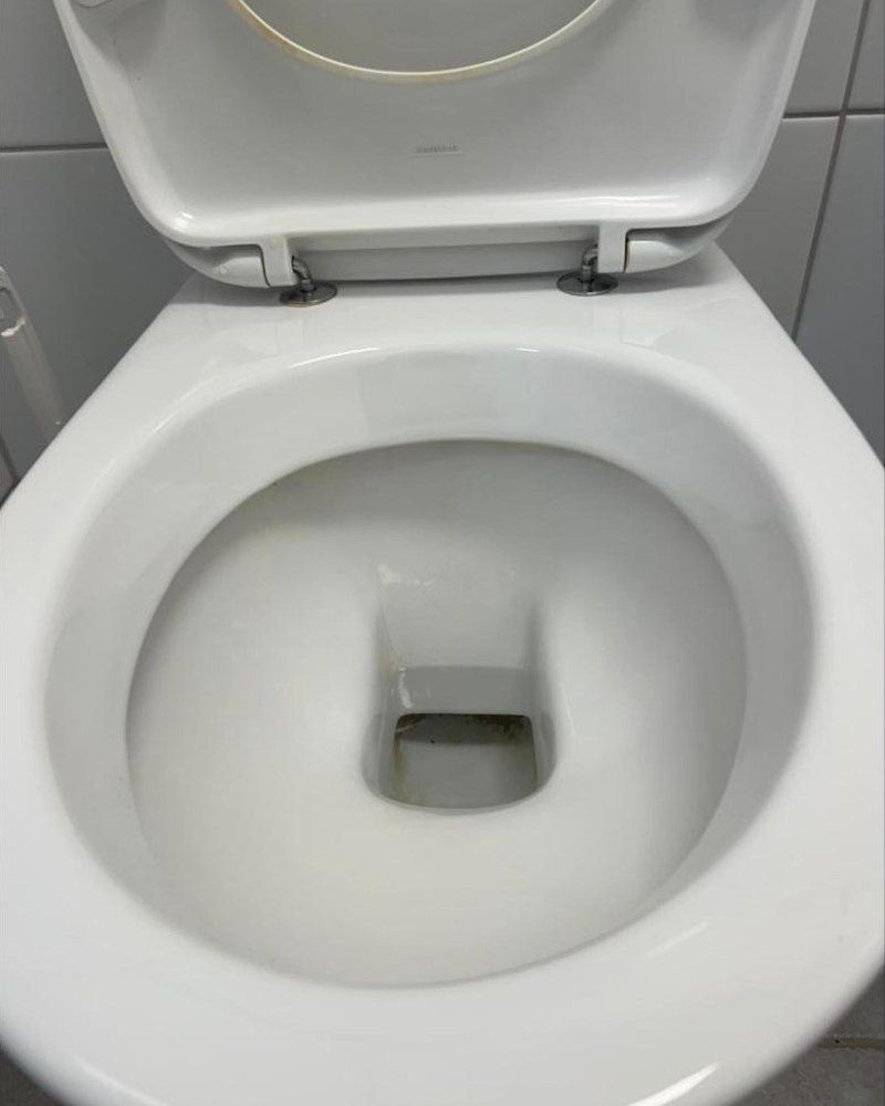 Sauberes WC-Becken